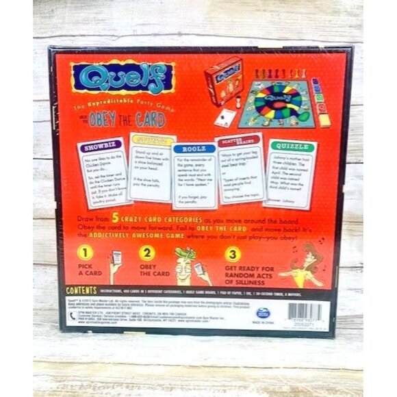 Quelf The Unpredictable Party Game - Obey the Card Adult Board Game NEW - Picture 3 of 7